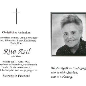 Astl Rita Geb. Moser